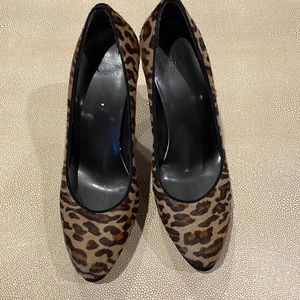 Stuart Weitzman Sonny Baby Leopard Hair Pumps, 7.5